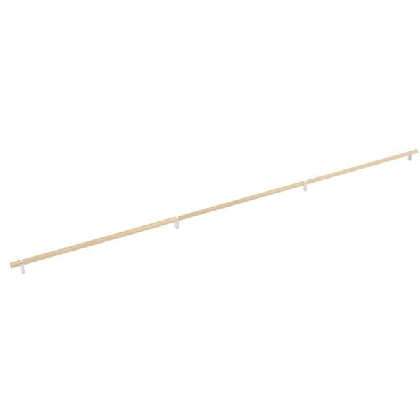 Emtek - Select Bar Appliance Pull 54 Inch C-C, Rectangular Bar Stem, Knurled Bar