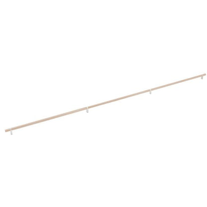 Emtek - Select Bar Appliance Pull 54 Inch C-C, Rectangular Bar Stem, Smooth Bar
