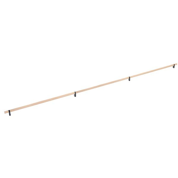 Emtek - Select Bar Appliance Pull 54 Inch C-C, Rectangular Bar Stem, Knurled Bar