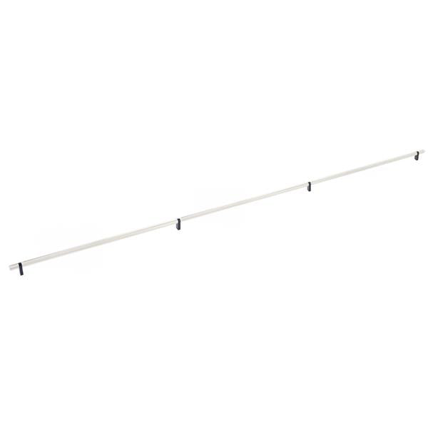 Emtek - Select Bar Appliance Pull 54 Inch C-C, Rectangular Bar Stem, Knurled Bar