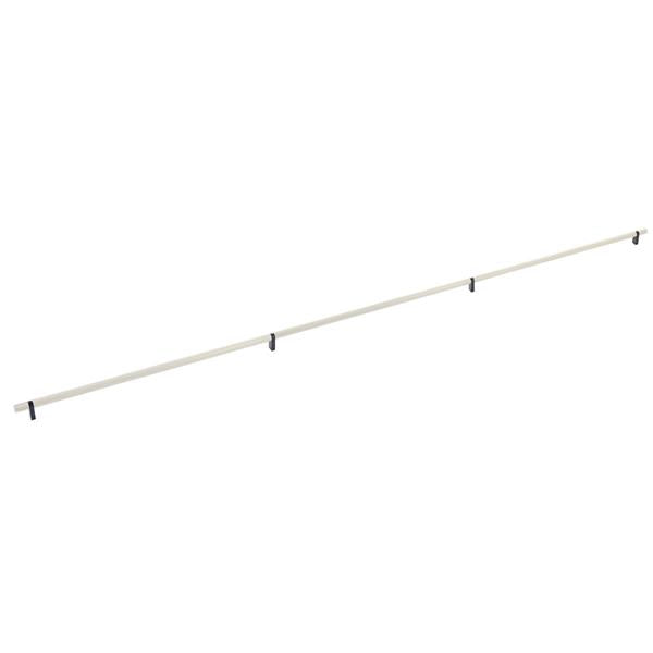 Emtek - Select Bar Appliance Pull 54 Inch C-C, Rectangular Bar Stem, Knurled Bar