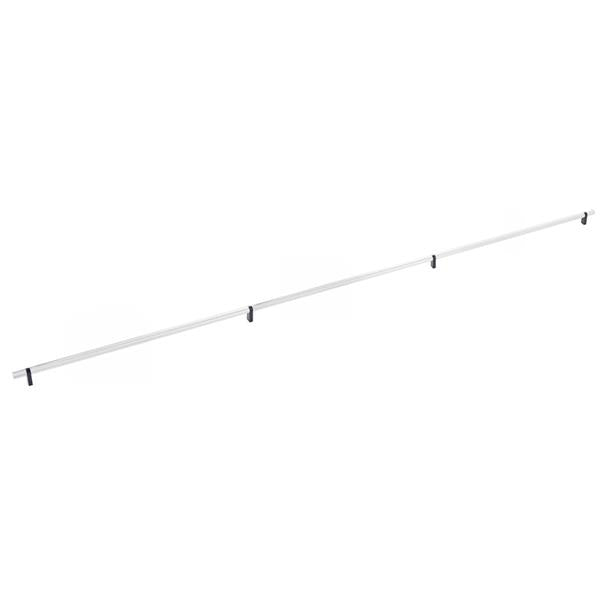 Emtek - Select Bar Appliance Pull 54 Inch C-C, Rectangular Bar Stem, Knurled Bar