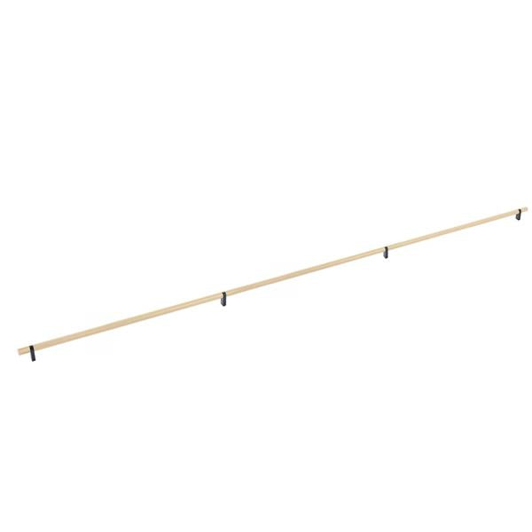 Emtek - Select Bar Appliance Pull 54 Inch C-C, Rectangular Bar Stem, Knurled Bar