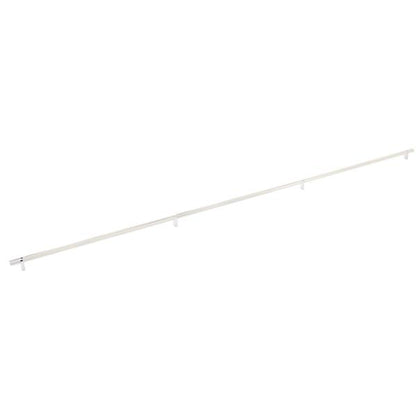Emtek - Select Bar Appliance Pull 54 Inch C-C, Rectangular Bar Stem, Knurled Bar
