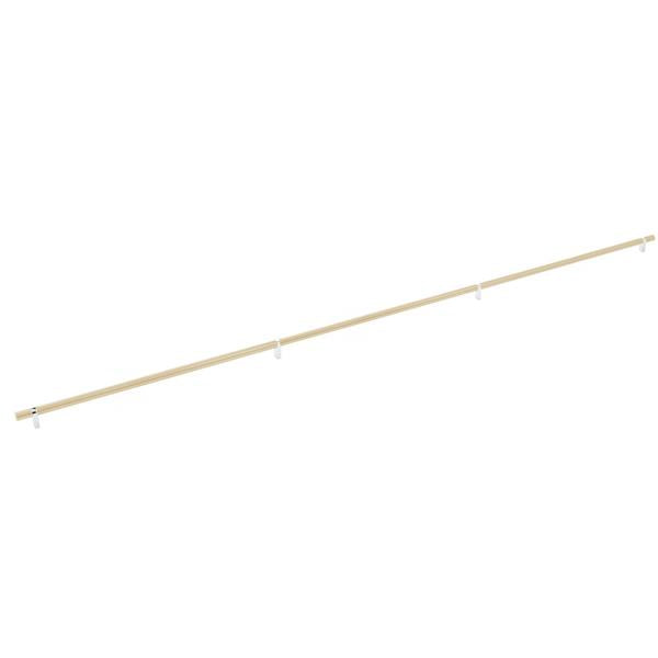 Emtek - Select Bar Appliance Pull 54 Inch C-C, Rectangular Bar Stem, Smooth Bar