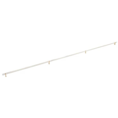 Emtek - Select Bar Appliance Pull 54 Inch C-C, Rectangular Bar Stem, Knurled Bar