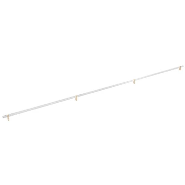 Emtek - Select Bar Appliance Pull 54 Inch C-C, Rectangular Bar Stem, Knurled Bar