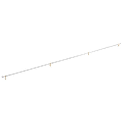 Emtek - Select Bar Appliance Pull 54 Inch C-C, Rectangular Bar Stem, Knurled Bar