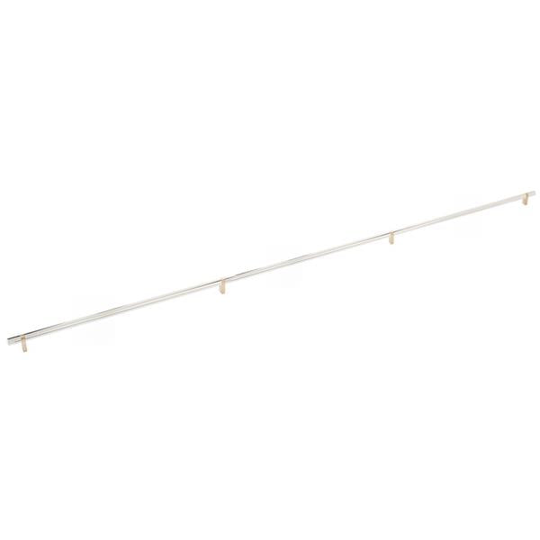 Emtek - Select Bar Appliance Pull 54 Inch C-C, Rectangular Bar Stem, Smooth Bar