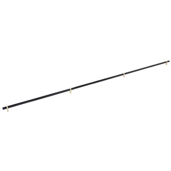 Emtek - Select Bar Appliance Pull 54 Inch C-C, Rectangular Bar Stem, Smooth Bar