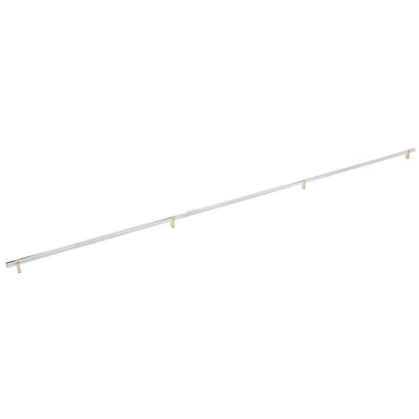 Emtek - Select Bar Appliance Pull 54 Inch C-C, Rectangular Bar Stem, Smooth Bar