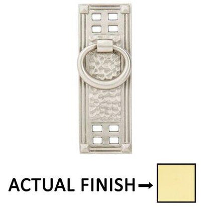 Emtek - Hammered Vertical Ring Pull, 1-1/2 Inch C-C