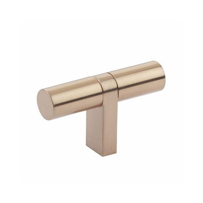 Emtek - Select Cabinet T-Knob 2-1/4 Inch overall, Rectangular Bar Stem, Smooth Bar