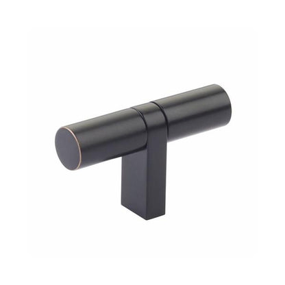 Emtek - Select Cabinet T-Knob 2-1/4 Inch overall, Rectangular Bar Stem, Smooth Bar