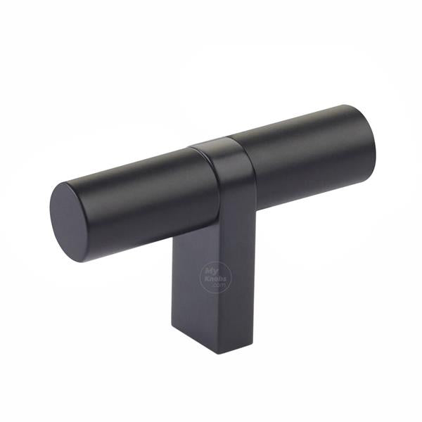Emtek - Select Cabinet T-Knob 2-1/4 Inch overall, Rectangular Bar Stem, Smooth Bar