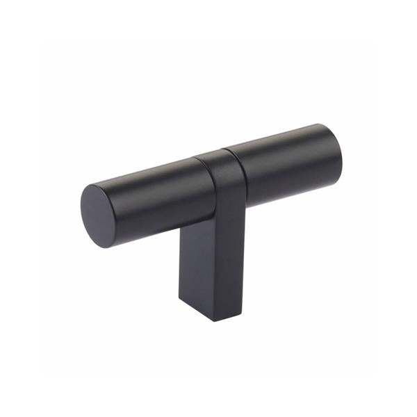 Emtek - Select Cabinet T-Knob 2-1/4 Inch overall, Rectangular Bar Stem, Smooth Bar