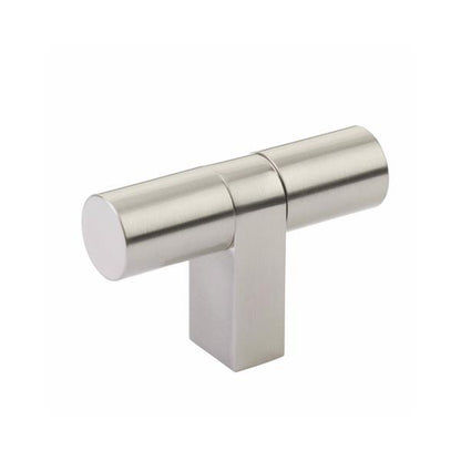 Emtek - Select Cabinet T-Knob 3-1/8 Inch overall, Rectangular Bar Stem, Smooth Bar