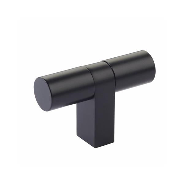 Emtek - Select Cabinet T-Knob 3-1/8 Inch overall, Rectangular Bar Stem, Smooth Bar