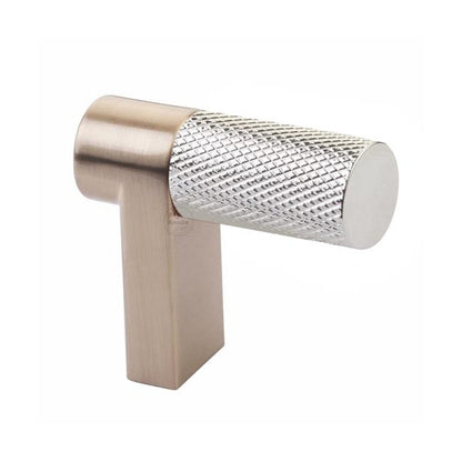 Emtek - Select Cabinet Finger Pull 1-1/2 Inch overall, Rectangular Stem, Knurled Bar