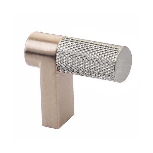 Emtek - Select Cabinet Finger Pull 1-1/2 Inch overall, Rectangular Stem, Knurled Bar