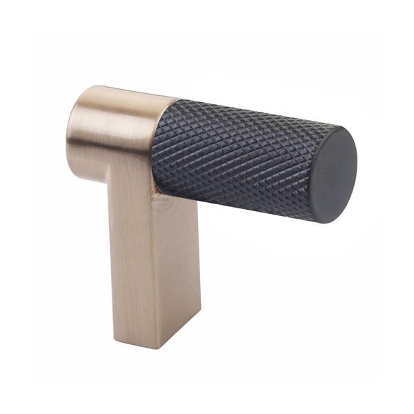 Emtek - Select Cabinet Finger Pull 1-1/2 Inch overall, Rectangular Stem, Knurled Bar