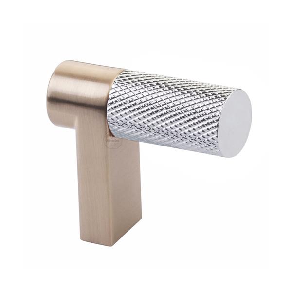Emtek - Select Cabinet Finger Pull 1-1/2 Inch overall, Rectangular Stem, Knurled Bar