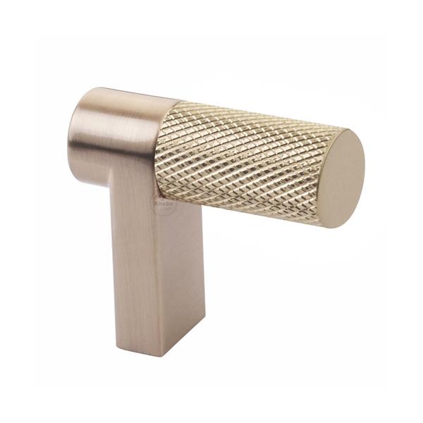 Emtek - Select Cabinet Finger Pull 1-1/2 Inch overall, Rectangular Stem, Knurled Bar