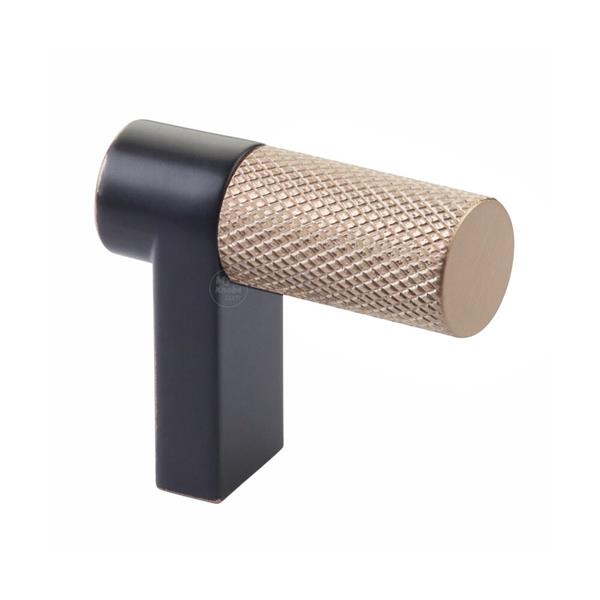 Emtek - Select Cabinet Finger Pull 1-1/2 Inch overall, Rectangular Stem, Knurled Bar