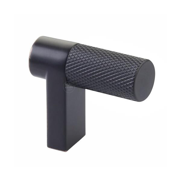 Emtek - Select Cabinet Finger Pull 1-1/2 Inch overall, Rectangular Stem, Knurled Bar
