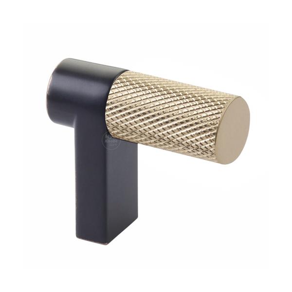 Emtek - Select Cabinet Finger Pull 1-1/2 Inch overall, Rectangular Stem, Knurled Bar