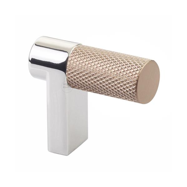 Emtek - Select Cabinet Finger Pull 1-1/2 Inch overall, Rectangular Stem, Knurled Bar