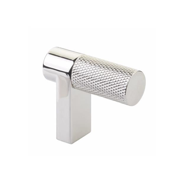 Emtek - Select Cabinet Finger Pull 1-1/2 Inch overall, Rectangular Stem, Knurled Bar