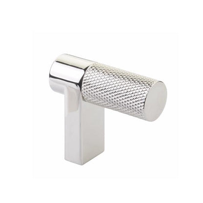 Emtek - Select Cabinet Finger Pull 1-1/2 Inch overall, Rectangular Stem, Knurled Bar