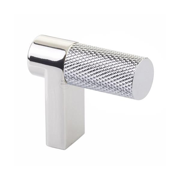 Emtek - Select Cabinet Finger Pull 1-1/2 Inch overall, Rectangular Stem, Knurled Bar