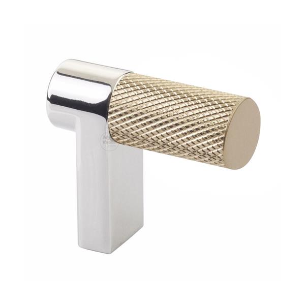 Emtek - Select Cabinet Finger Pull 1-1/2 Inch overall, Rectangular Stem, Knurled Bar