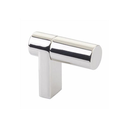 Emtek - Select Cabinet Finger Pull 1-1/2 Inch overall, Rectangular Stem, Smooth Bar