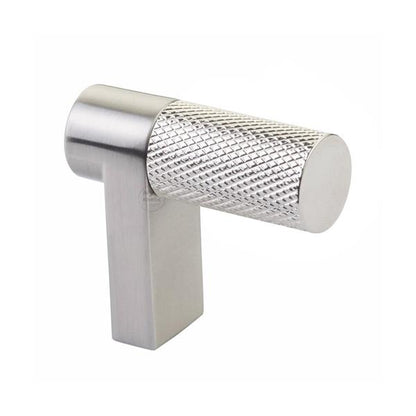 Emtek - Select Cabinet Finger Pull 1-1/2 Inch overall, Rectangular Stem, Knurled Bar