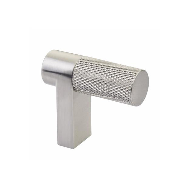 Emtek - Select Cabinet Finger Pull 1-1/2 Inch overall, Rectangular Stem, Knurled Bar