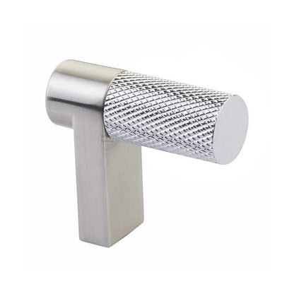 Emtek - Select Cabinet Finger Pull 1-1/2 Inch overall, Rectangular Stem, Knurled Bar
