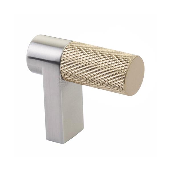 Emtek - Select Cabinet Finger Pull 1-1/2 Inch overall, Rectangular Stem, Knurled Bar