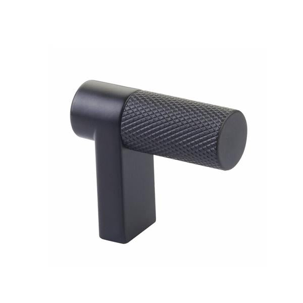 Emtek - Select Cabinet Finger Pull 1-1/2 Inch overall, Rectangular Stem, Knurled Bar
