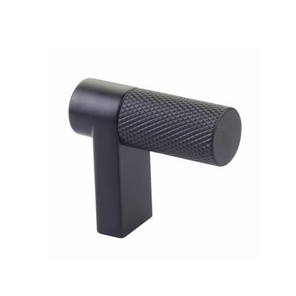 Emtek - Select Cabinet Finger Pull 1-1/2 Inch overall, Rectangular Stem, Knurled Bar