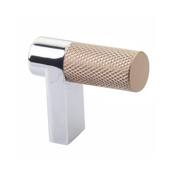 Emtek - Select Cabinet Finger Pull 1-1/2 Inch overall, Rectangular Stem, Knurled Bar
