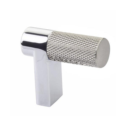 Emtek - Select Cabinet Finger Pull 1-1/2 Inch overall, Rectangular Stem, Knurled Bar