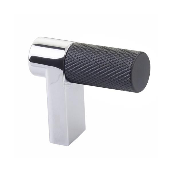 Emtek - Select Cabinet Finger Pull 1-1/2 Inch overall, Rectangular Stem, Knurled Bar