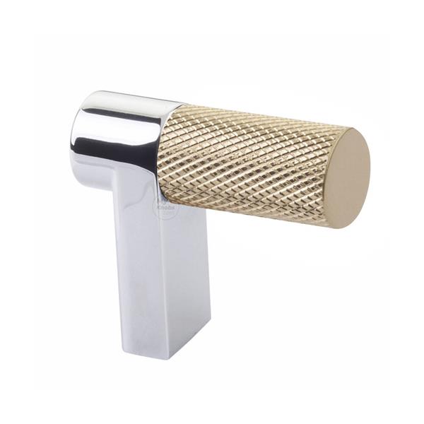 Emtek - Select Cabinet Finger Pull 1-1/2 Inch overall, Rectangular Stem, Knurled Bar