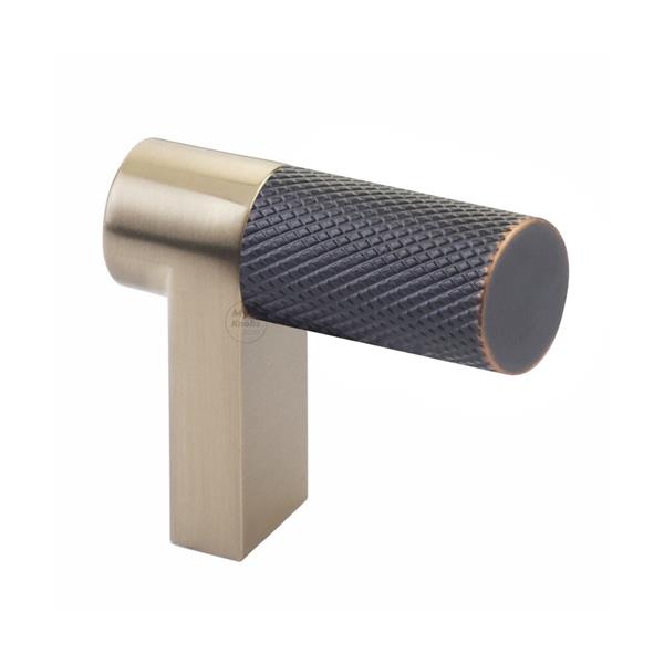 Emtek - Select Cabinet Finger Pull 1-1/2 Inch overall, Rectangular Stem, Knurled Bar