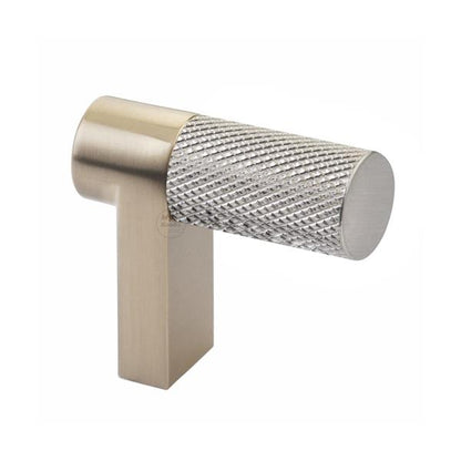 Emtek - Select Cabinet Finger Pull 1-1/2 Inch overall, Rectangular Stem, Knurled Bar