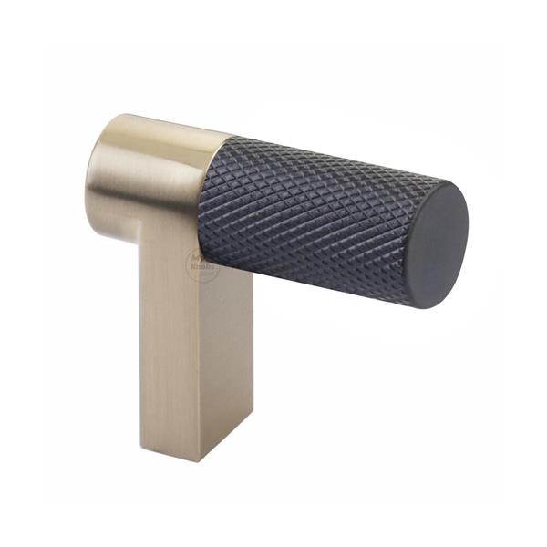 Emtek - Select Cabinet Finger Pull 1-1/2 Inch overall, Rectangular Stem, Knurled Bar