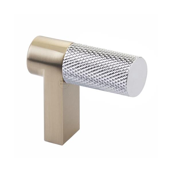 Emtek - Select Cabinet Finger Pull 1-1/2 Inch overall, Rectangular Stem, Knurled Bar